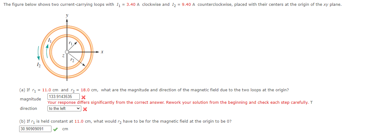 Solved The magnetic field in a region is given by B = | Chegg.com