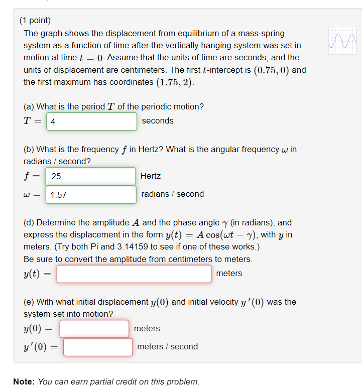 motion at time t=0. Assume that the units of time are | Chegg.com