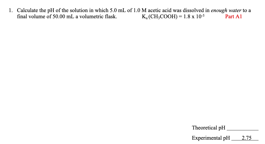 the ph of a solution is 5.0 to a 10 ml