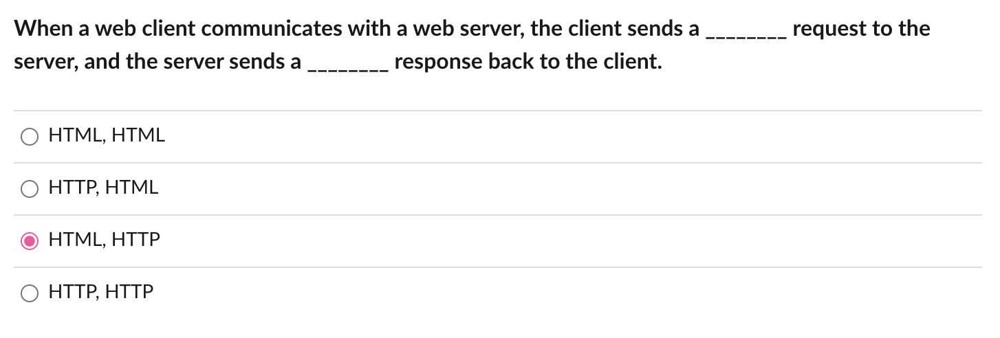 Solved request to the When a web client communicates with a | Chegg.com