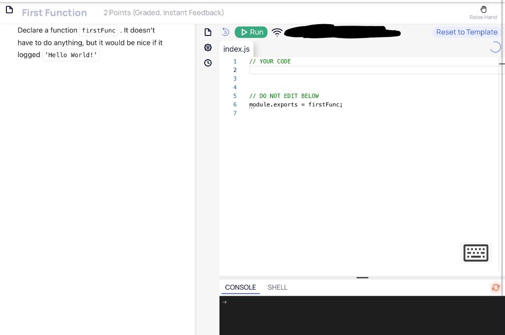 Solved First Function 2 Points (Graded, Instant Feedback) | Chegg.com
