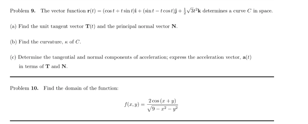 Solved Could I please get help with problem 9 and 10, and | Chegg.com