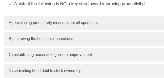 Solved Which of the following is NO a key step toward | Chegg.com