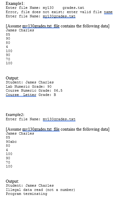 Solved Write a program that will calculate your letter grade | Chegg.com