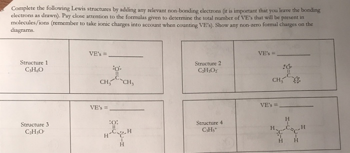 Solved Complete the following Lewis structures by adding any | Chegg.com