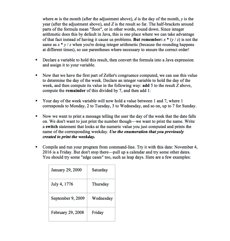 Solved 1. Enumerations [5 points]: Create an enumeration | Chegg.com
