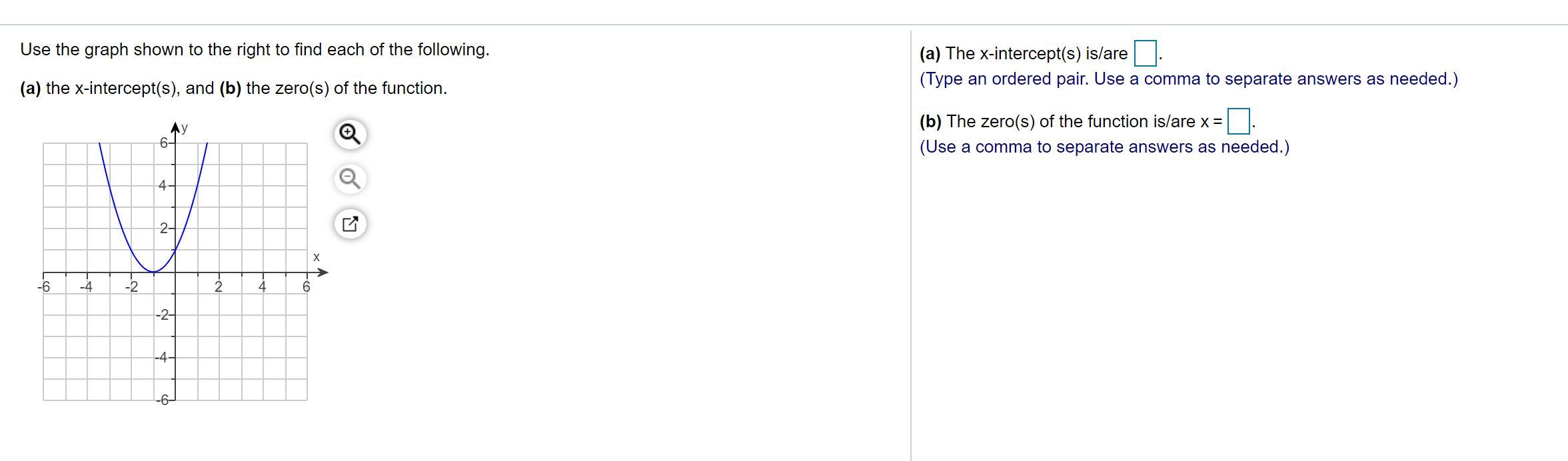 Solved Use the graph shown to the right to find each of the | Chegg.com
