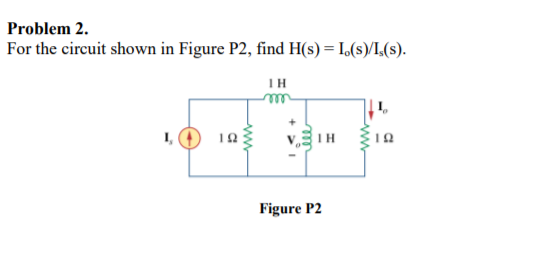 Solved Problem 2. For the circuit shown in Figure P2, find | Chegg.com