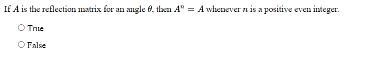 Solved Match matrix with the description of its effect on | Chegg.com