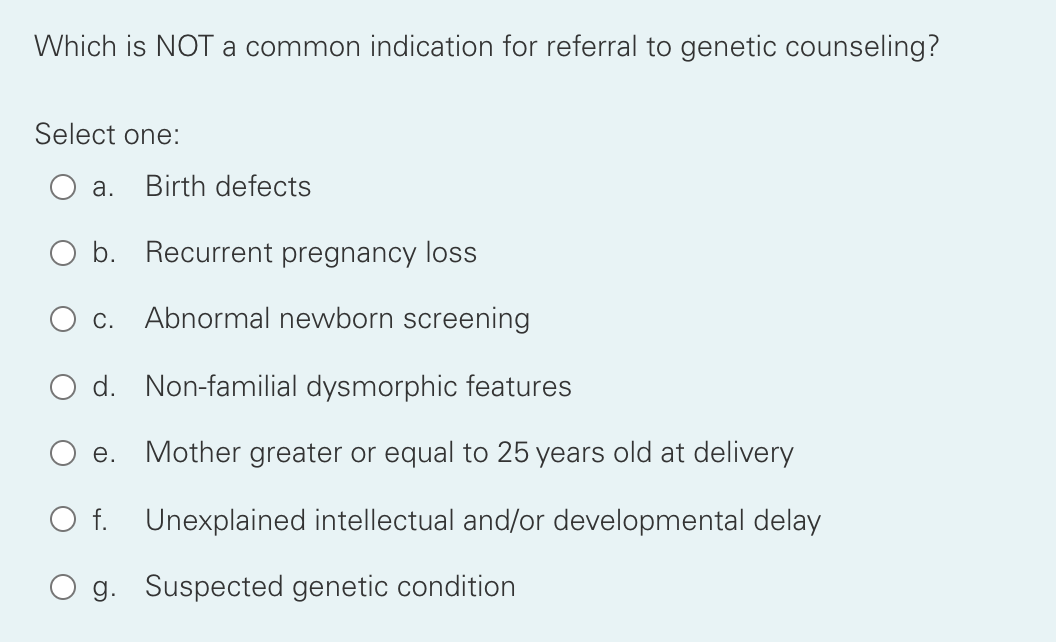 solved-which-is-not-a-common-indication-for-referral-to-chegg