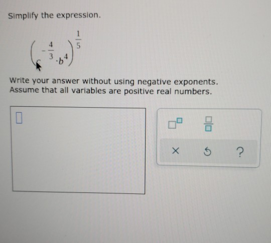 Solved Simplify The Expression. Write Your Answer Without | Chegg.com