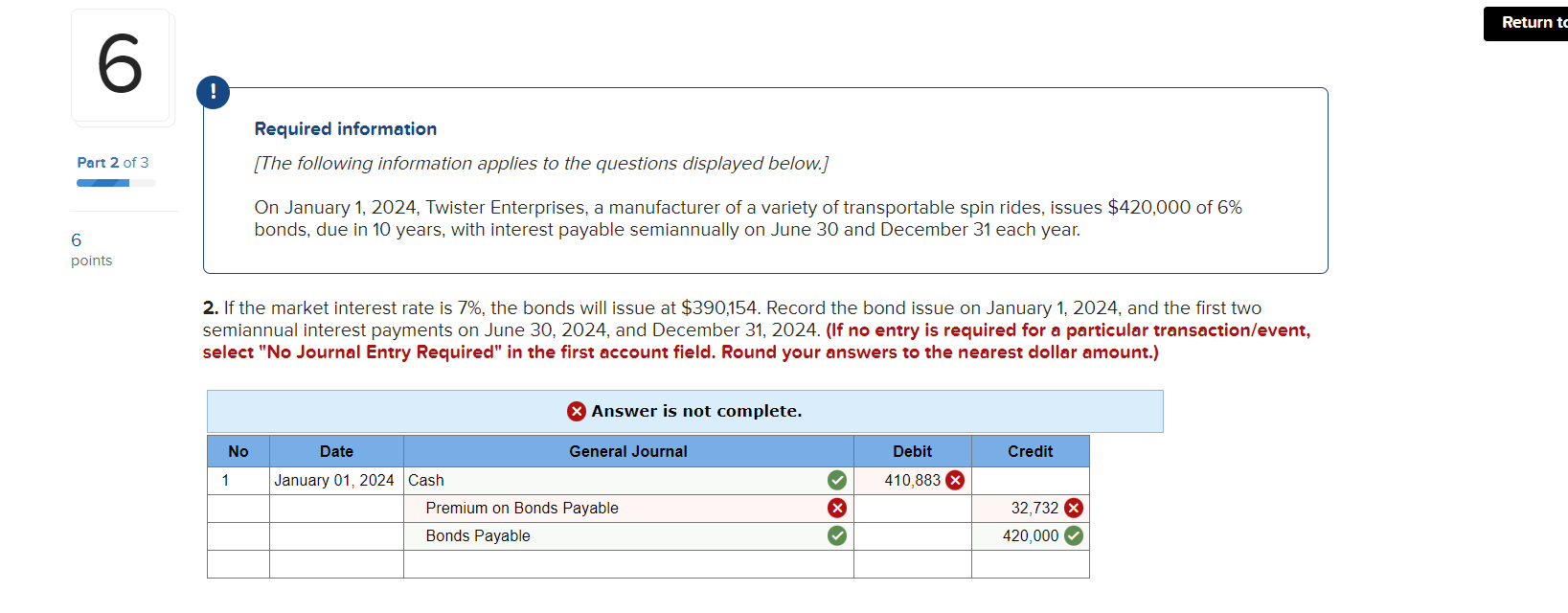 Solved Required information [The following information
