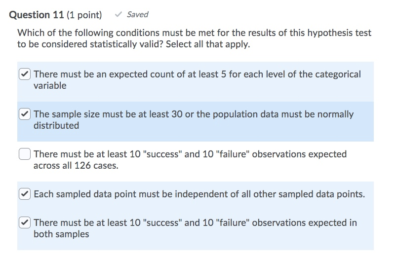 Solved Question 11 (1 point) Saved Which of the following | Chegg.com