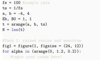 he project is to study raised cosine pulse shaping | Chegg.com