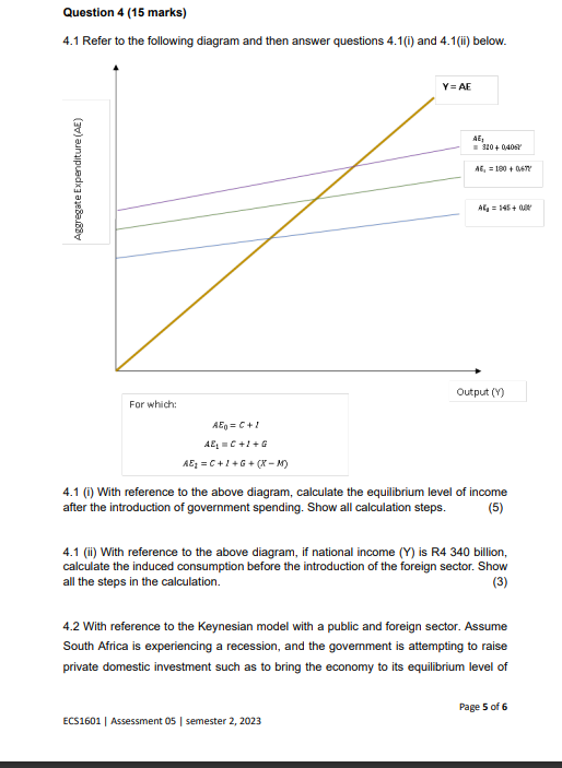 Solved 4.1 Refer to the following diagram and then answer | Chegg.com