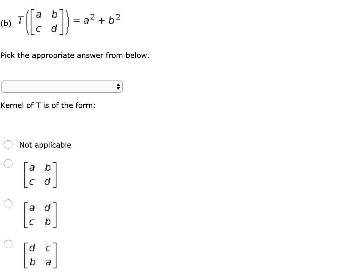 Solved Determine Whether The Mapping T Is A Linear | Chegg.com