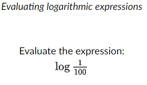 Solved Evaluating logarithmic expressions Evaluate the | Chegg.com