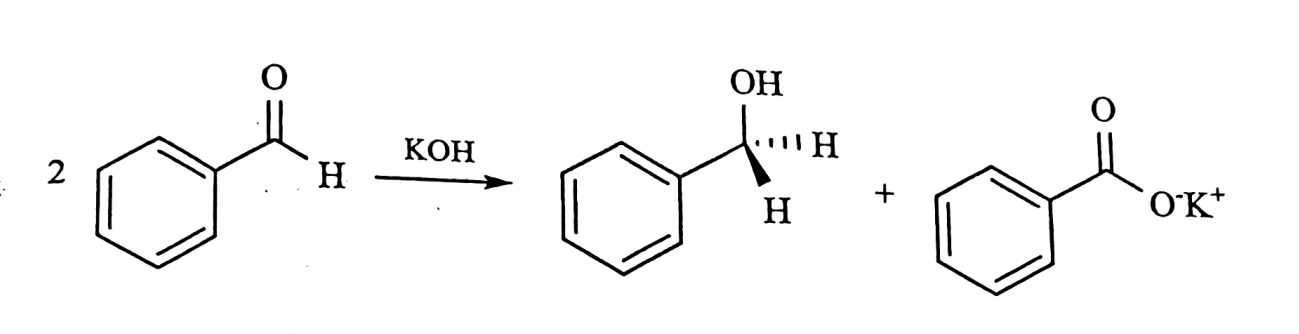 Solved The oxidation-reduction products of benzaldehyde, | Chegg.com