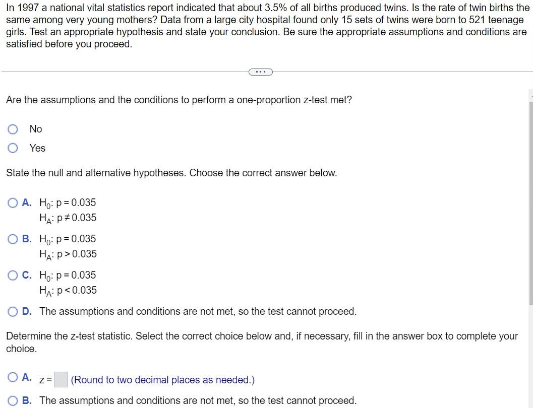 Solved In 1997 a national vital statistics report indicated | Chegg.com