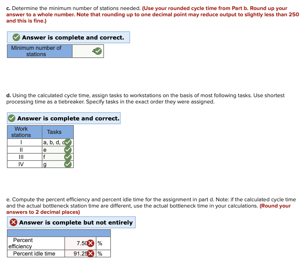 Solved ONLY NEED HELP ON PART E* Please show your work. | Chegg.com