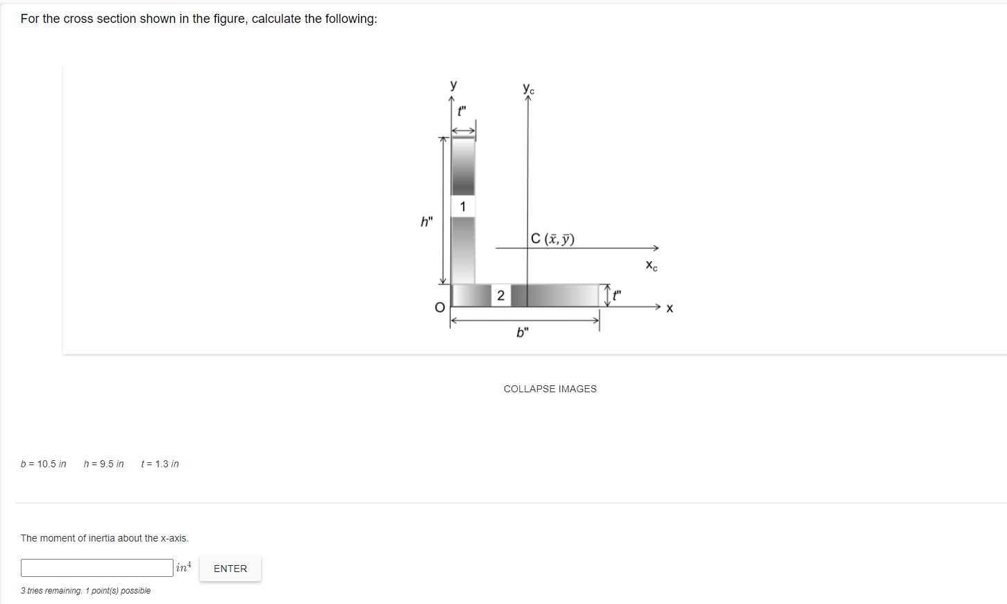 Solved For the cross section shown in the figure, calculate | Chegg.com