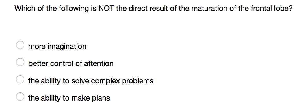 Solved Which of the following is NOT the direct result of | Chegg.com