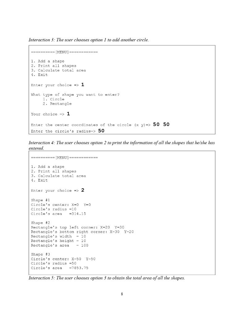 Solved Program 2 [65 Marks] Rectangles and circles are most | Chegg.com