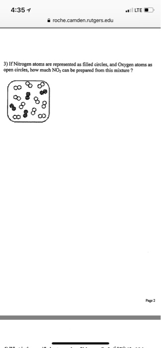 Solved 4:35 1 LTE a roche.camden.rutgers.edu 3) If Nitrogen | Chegg.com