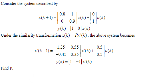 Solved Consider the system described by | Chegg.com