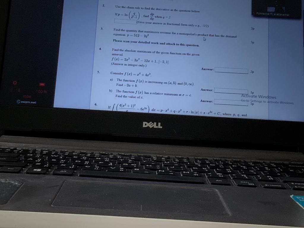 Solved 2 Use the chat role to find the derivative in the | Chegg.com