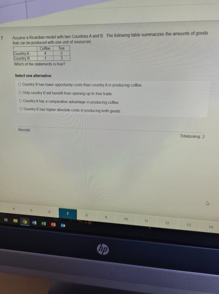 Solved 7 Assume A Ricardian Model With Two Countries A And | Chegg.com