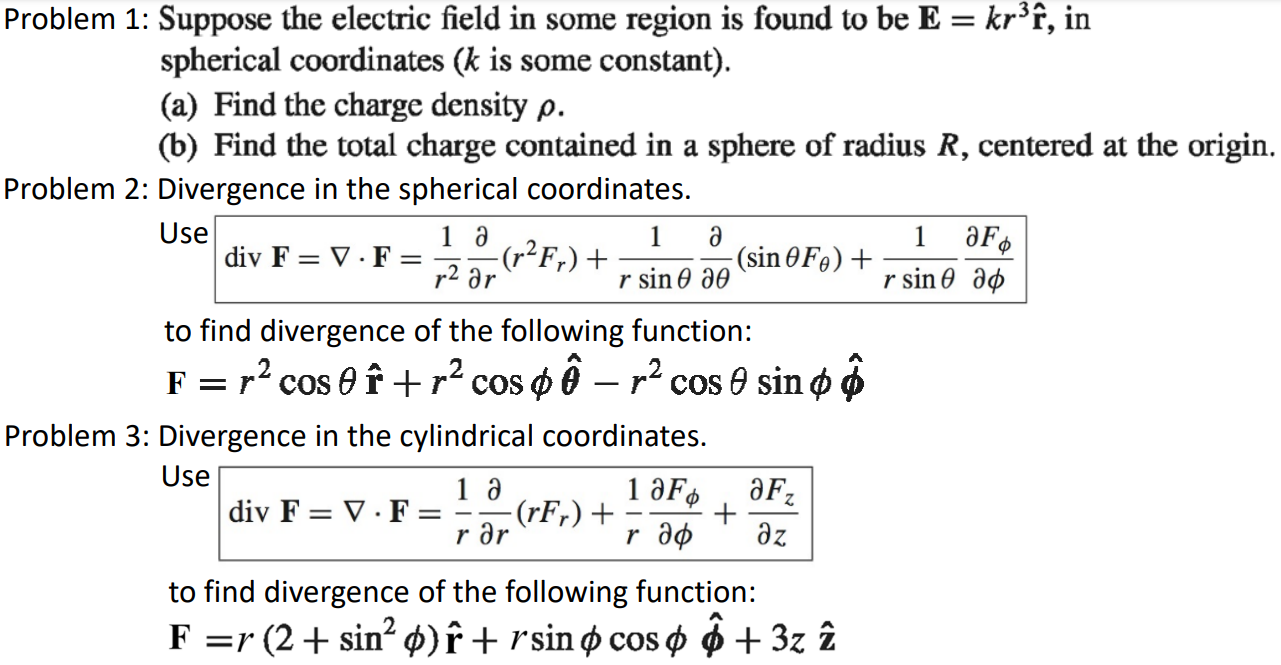 Solved 1 ƏF, = Problem 1 Suppose the electric field in some