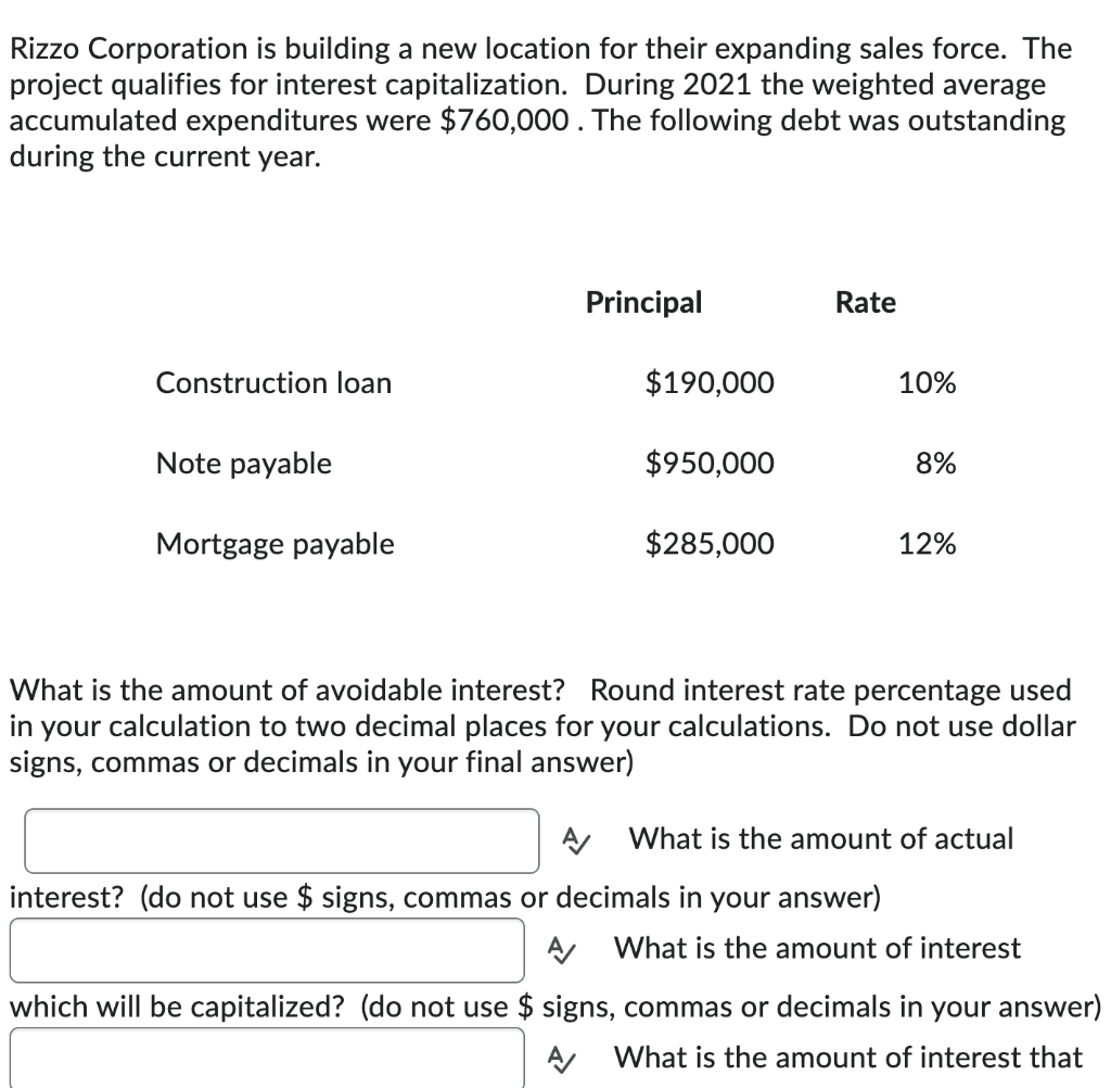 Rizzo Corporation is building a new location for | Chegg.com