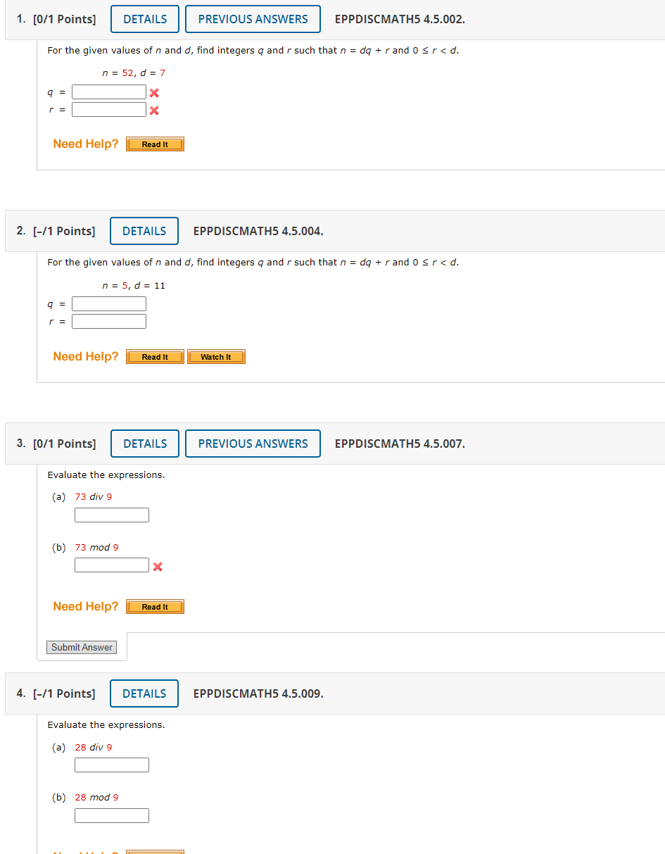Solved 1. [0/1 Points] DETAILS PREVIOUS ANSWERS EPPDISCMATH5 | Chegg.com