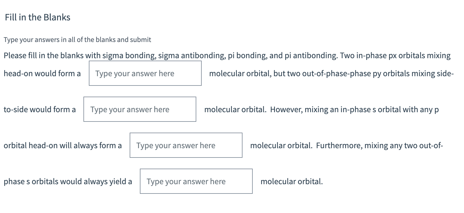 Solved Fill in the Blanks Type your answers in all of the | Chegg.com