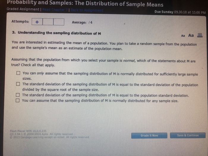 Solved Probability and Samples: The Distribution of Sample | Chegg.com