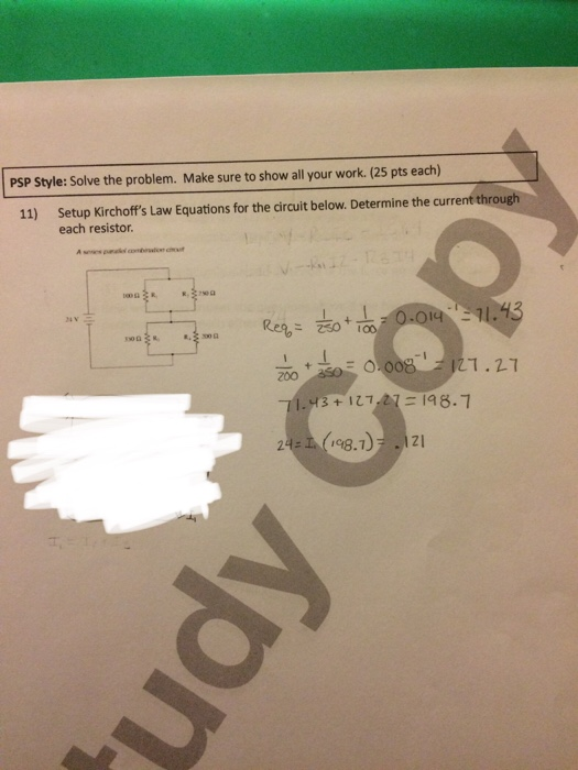 Solved PSP Style: Solve the problem. Make sure to show all | Chegg.com