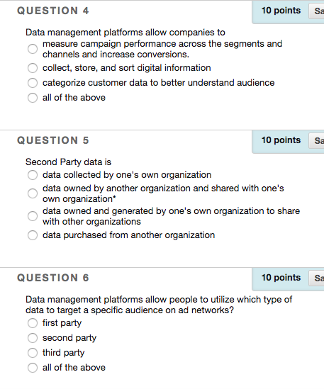 Solved QUESTION 1 10 points Save Which statement does not | Chegg.com