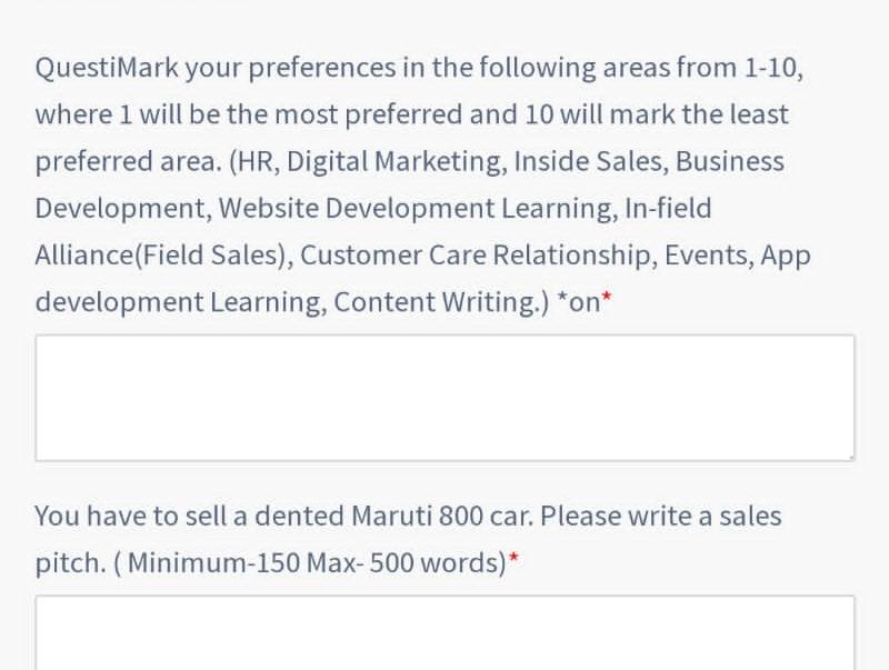 in marking assignments which of the following is preferred