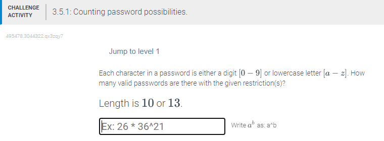 Solved Each character in a password is either a digit [0−9] | Chegg.com