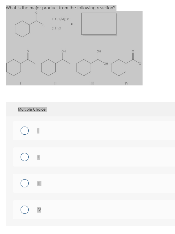 Solved What is the major product from the following | Chegg.com