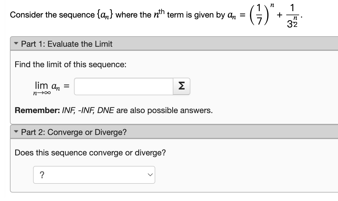 Solved Consider The Following Sequence: | Chegg.com