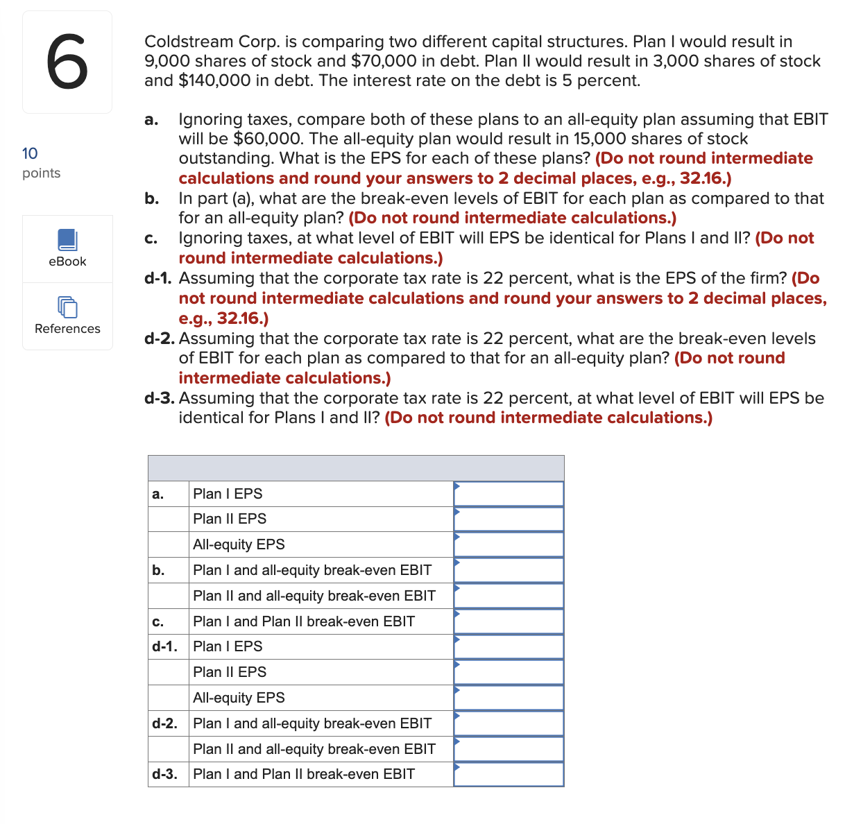 Solved Coldstream Corp. is comparing two different capital