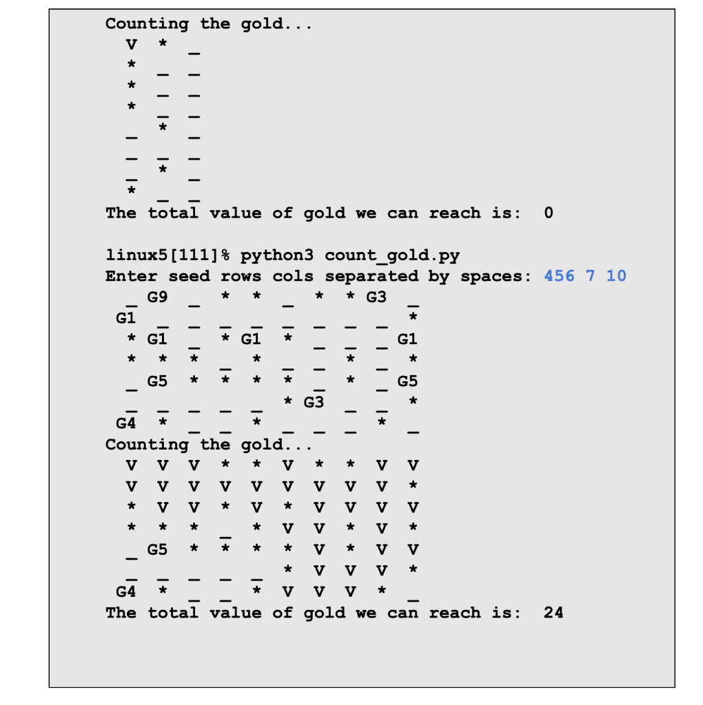Solved Problem 4 - Gold Problem Create a recursive function | Chegg.com