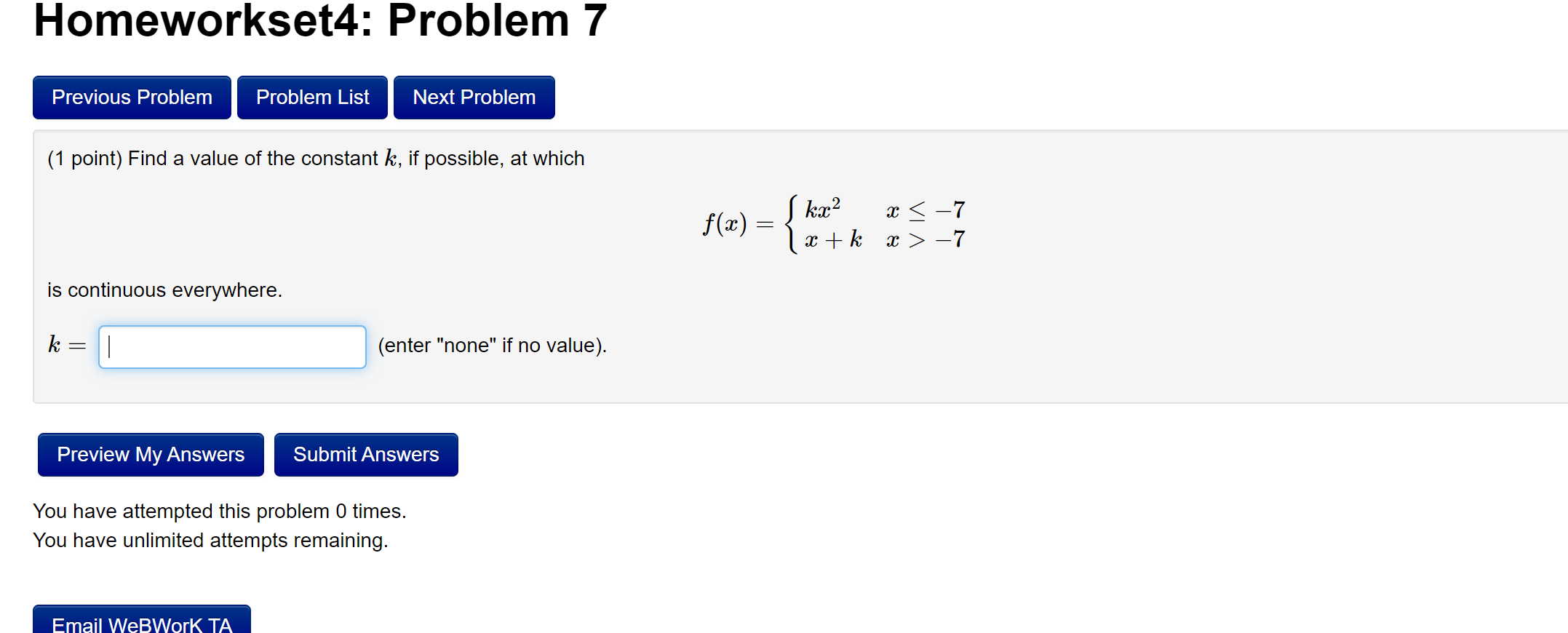 Solved Homeworkset4: Problem 7 Previous Problem Problem List | Chegg.com