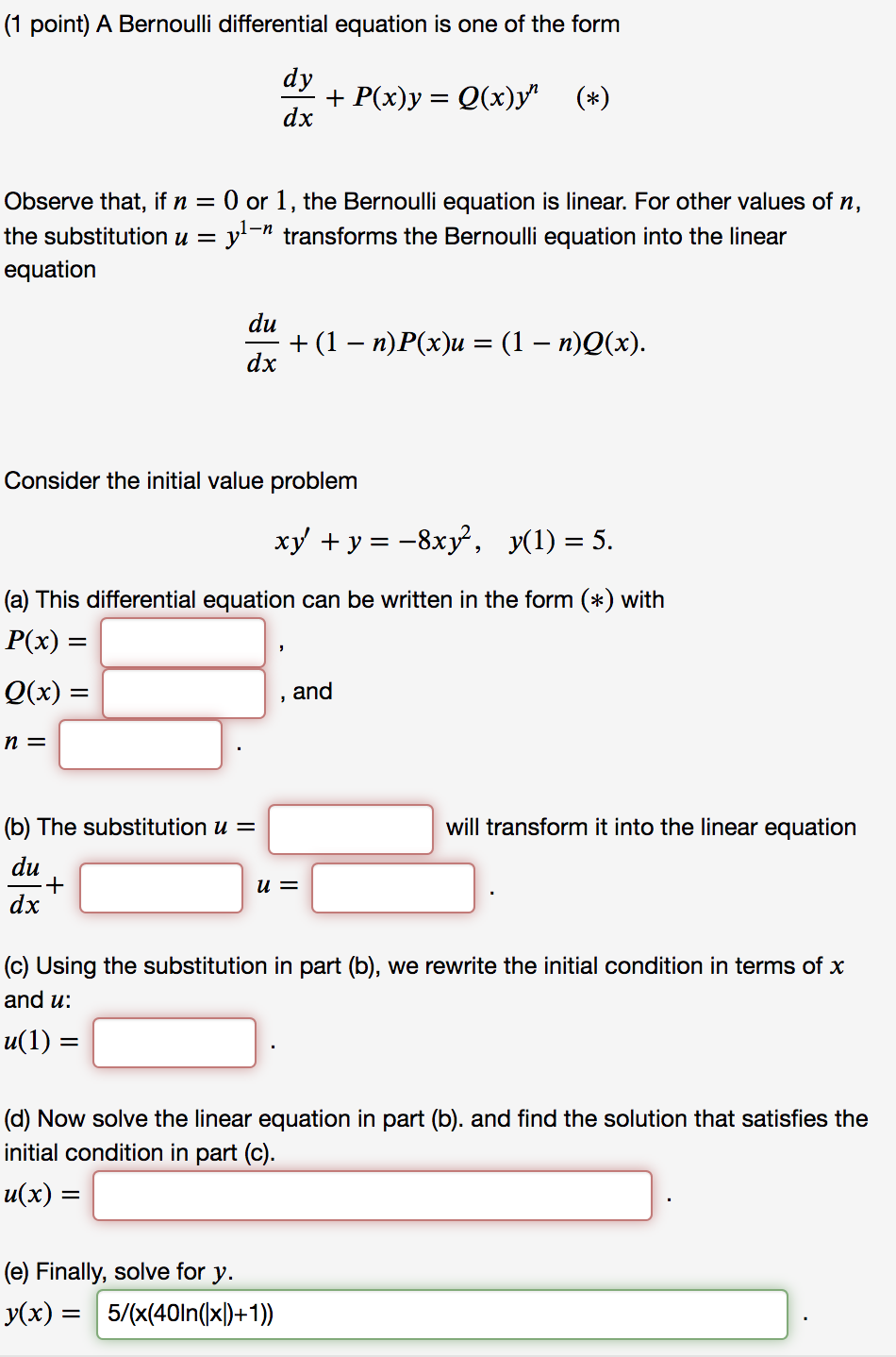 Solved A This Differential Equation Can Be Written In T Chegg Com