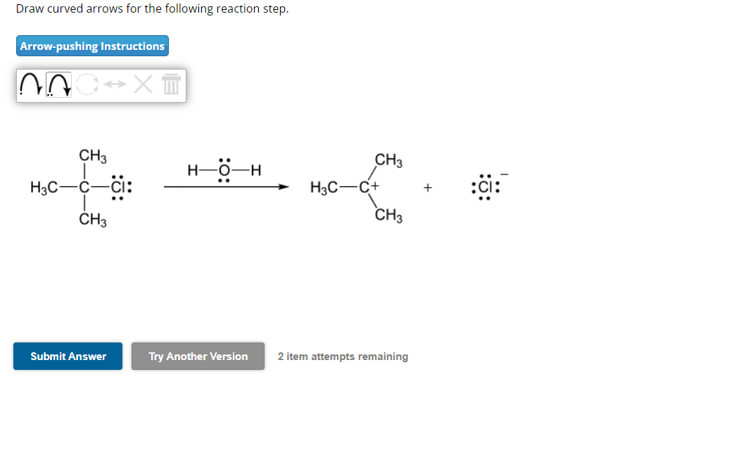 Solved Draw curved arrows for the following reaction step. | Chegg.com