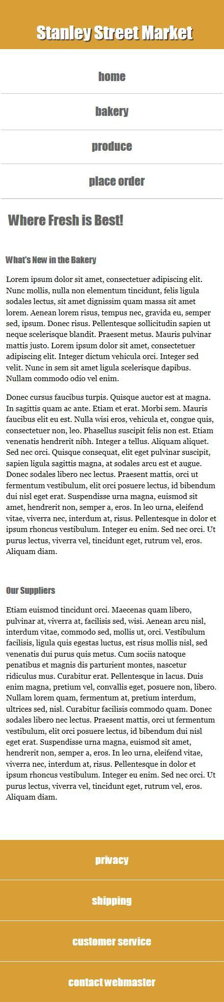 Solved DETAILS: Create a responsive layout for small, medium | Chegg.com