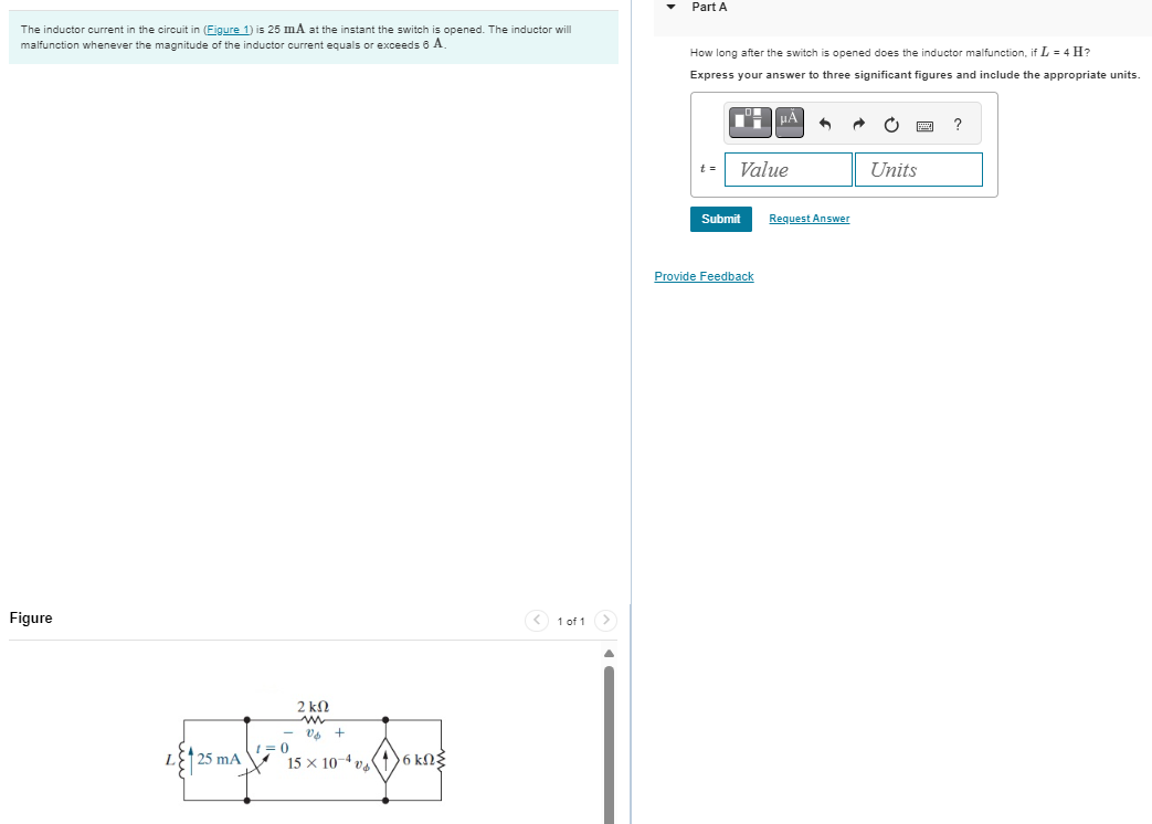 Solved The inductor current in the circuit in (Figure 1) ﻿is | Chegg.com