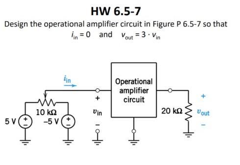 Solved Design the operational amplifier circuit in Figure P | Chegg.com